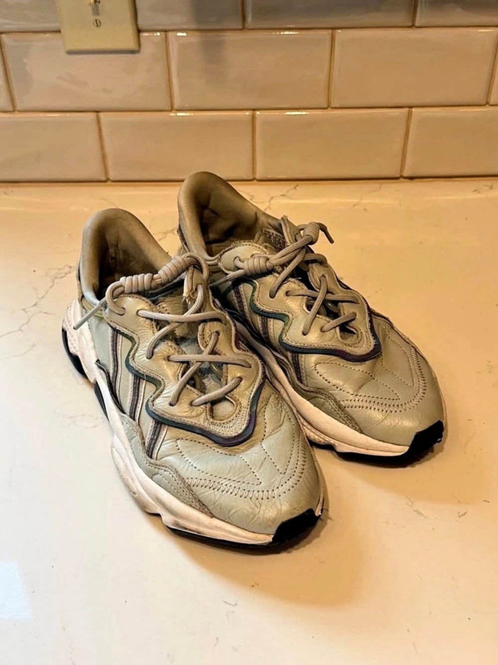 adidas Ozweego Gray & White Sneakers